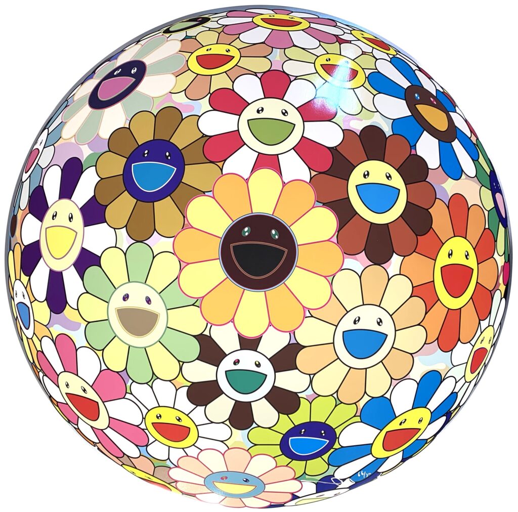 takashi murakami flower ball sunflower galerie paul janssen