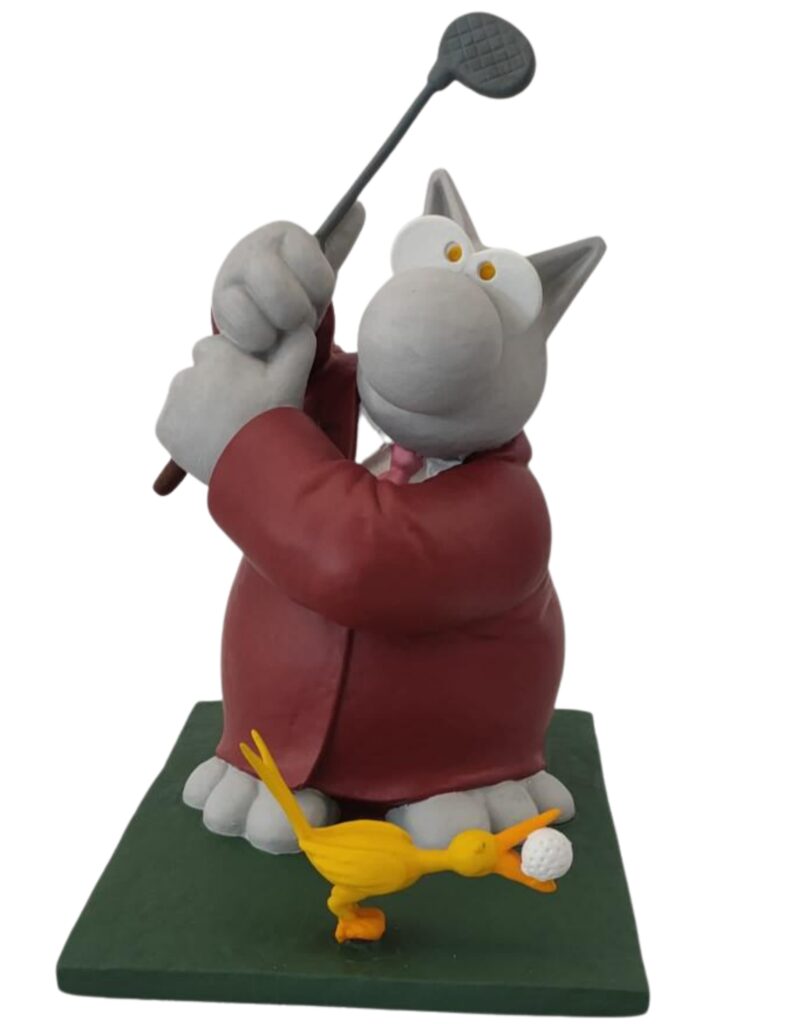 Le golfeur, Mini Philippe Geluck Sculpture