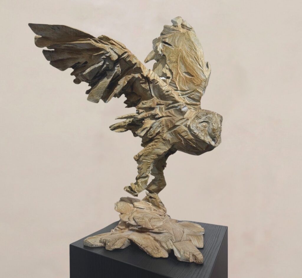 Jürgen Lingl bronze sculpture flying dream