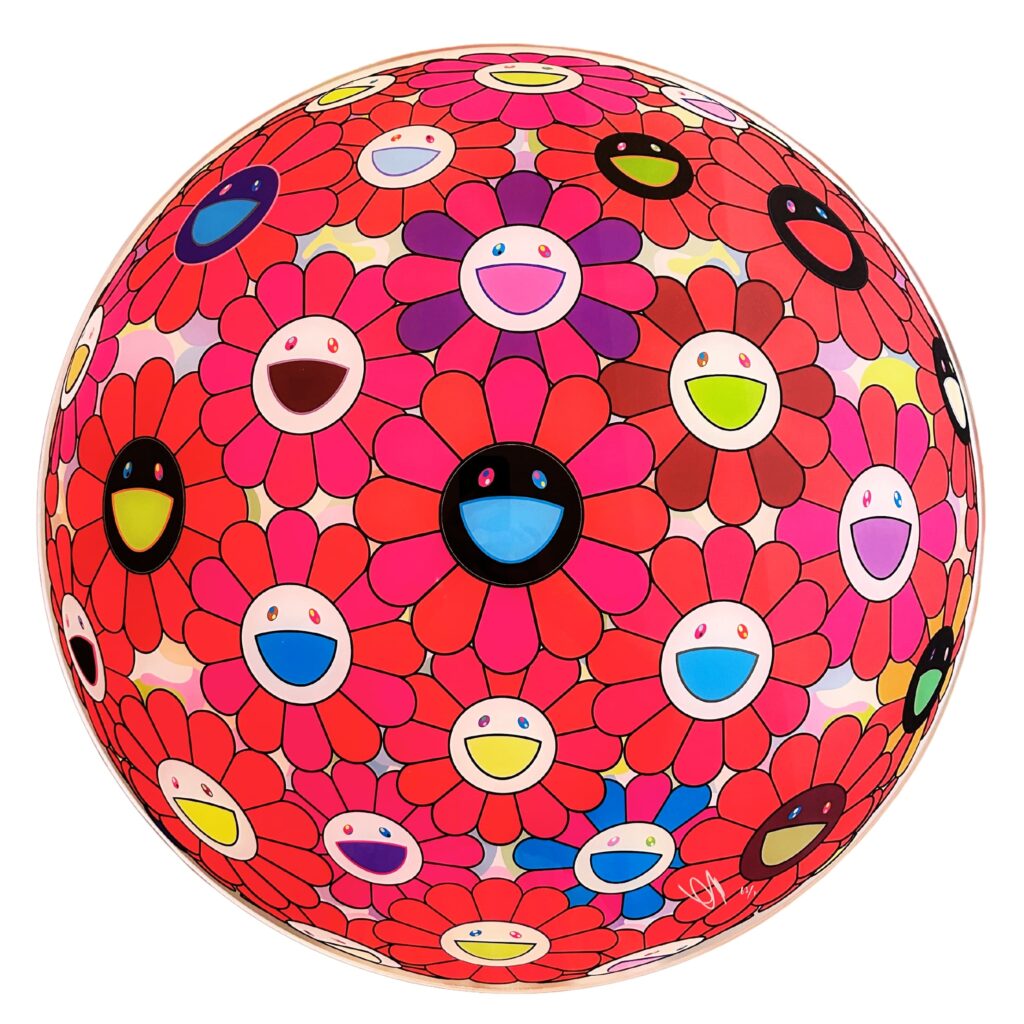 takashi murakami flower ball burning blood galerie paul janssen